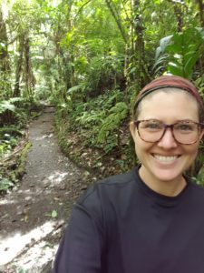 Ellye on a beautiful jungle trail